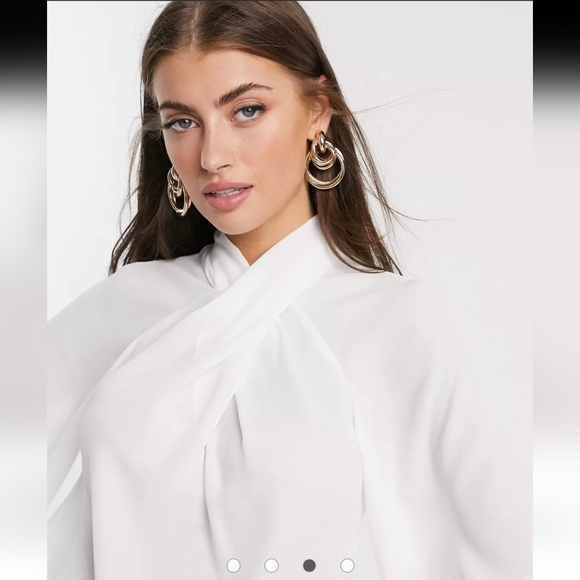 Asos design sleeve top with twist neck detail  new - Picture 9 of 12
